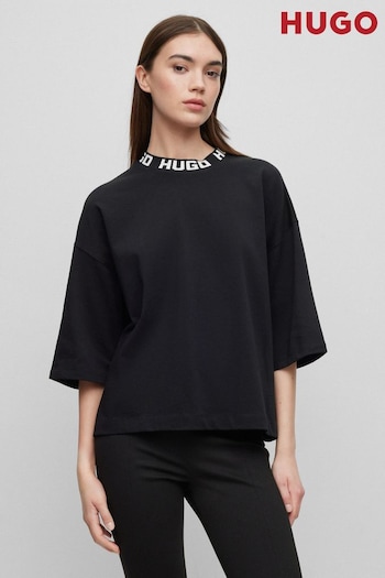 HUGO Relaxed Fit Logo Collar T-Shirt (476958) | £79