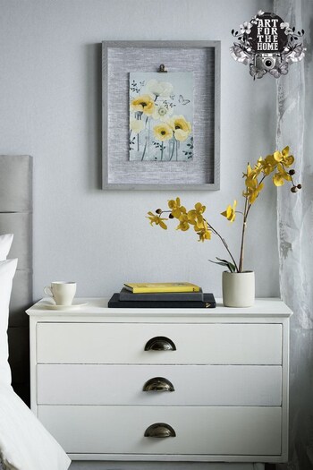 Art For The Home Grey Springtime Petals Wall Art (477228) | £42