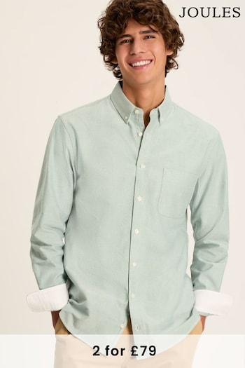 Joules Oxford Sage Green Long Sleeve Oxford Shirt (477496) | £42.95