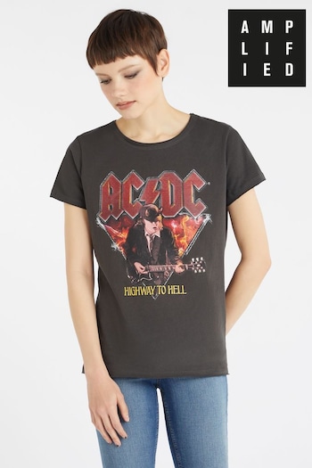 Amplified Grey Ac/Dc Highway To Hell T-Shirt (477637) | £25