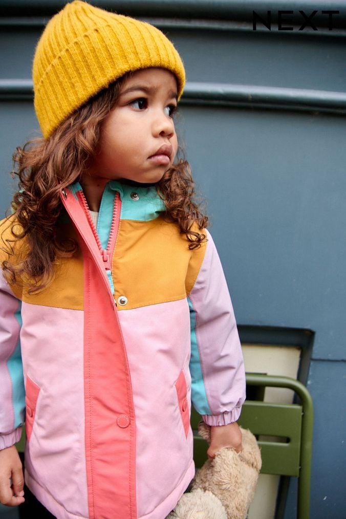 Girls Colour Block Coats Jackets Next UK