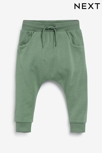 Soft Khaki Green Drop Crotch Joggers (3mths-7yrs) (477764) | £7.50 - £9.50