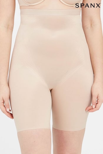 SPANX® Medium Control Thinstincts 2.0 High-Waisted Mid-Thigh Shorts Femme (478162) | £68