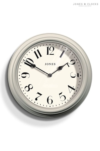 Jones Clocks Grey Venetian Powder Grey Wall Clock (478542) | £33