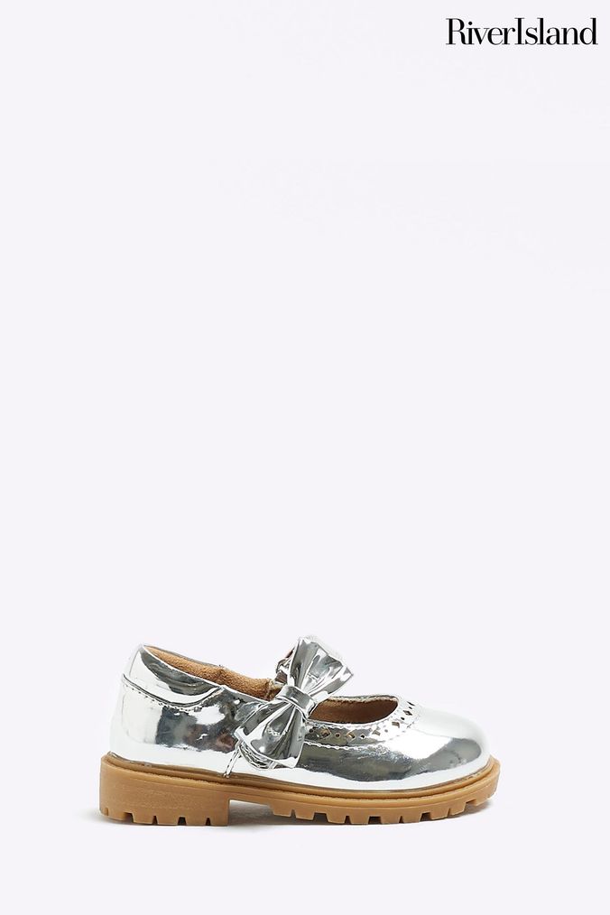 River island best sale silver shoes