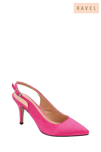 Ravel Pink Slingback Shoes On a Kitten Heel (479081) | £60