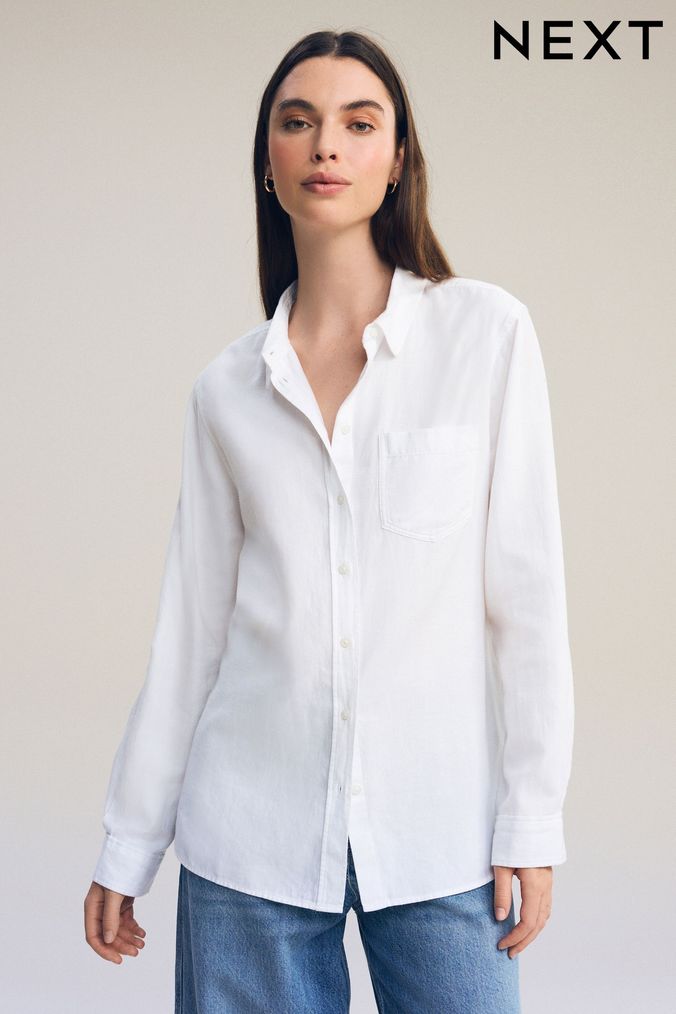 Smart casual white tops for ladies on sale