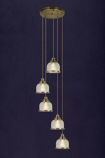 Searchlight Antique Brass Willsburg 5 Light Ceiling Light (479245) | £105