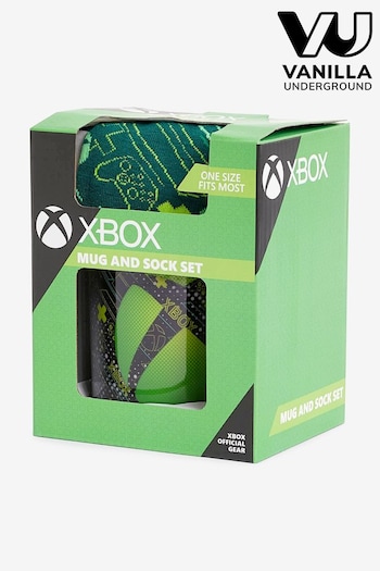 Vanilla Underground Green Sage Xbox Mens Logo Mug And Sock Gift Set (479275) | £16