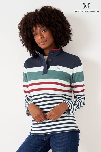 Crew Gonz Clothing Company Multi Blue Stripe Cotton Sweatshirt (479385) | £59