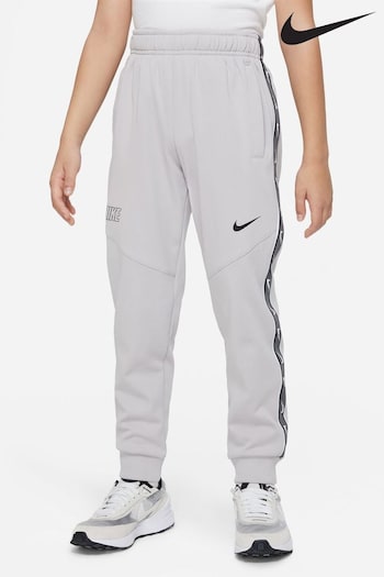 Nike Grey/White Repeat Joggers (480429) | £45