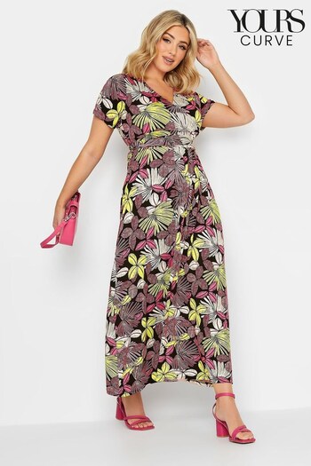 Yours Curve Black Front Tie Maxi Dress snoopy (480610) | £33