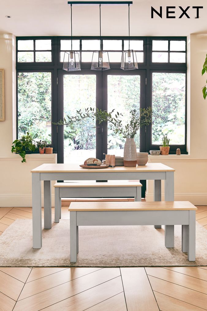 Next table and chairs grey clearance