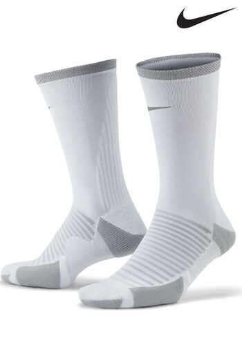 Nike White Spark Cushioned Crew Running Socks (481602) | £17