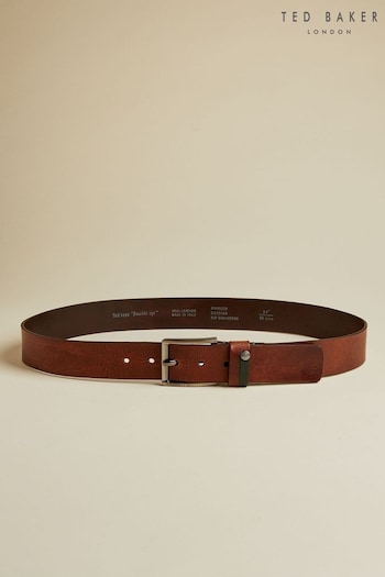 Ted Baker Brown Keepsak Contrast Keeper Leather Belt (481852) | £49