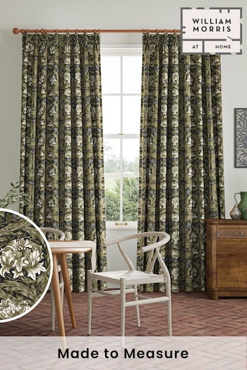 William Morris At Home Green African Marigold Made to Measure Curtains (481871) | £109