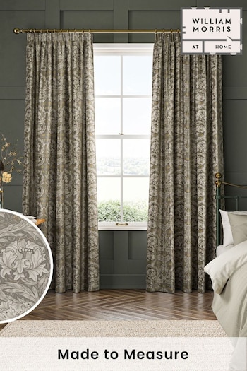 William Morris At Home Grey African Marigold Made to Measure Curtains (481900) | £109
