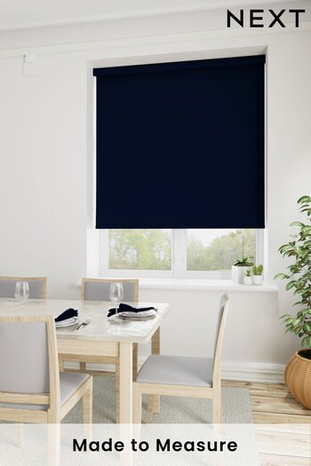 Midnight Blue Haig Made To Measure Blackout Roller Blind (481910) | £55