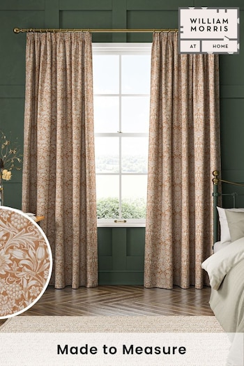 William Morris At Home Orange Sunflower Made to Measure Curtains (482148) | £109