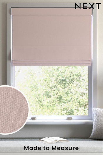 Dusky Pink Cotton Made To Measure Roman Blind (482155) | £52