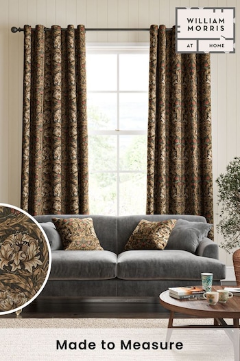 William Morris At Home Natural African Marigold Velvet Made to Measure Curtains (482369) | £119