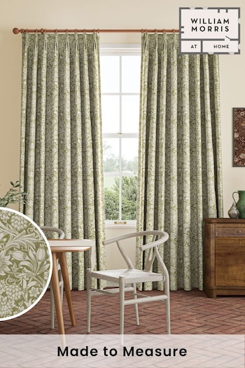 William Morris At Home Artichoke Green Sunflower Made to Measure Curtains (482808) | £109