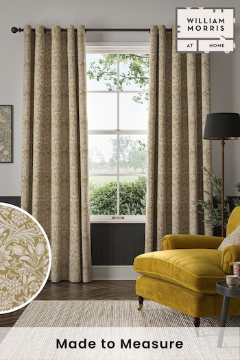 William Morris At Home Ochre Yellow Sunflower Made to Measure Curtains (483315) | £109