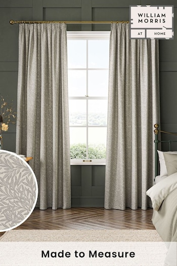 William Morris At Home Grey Willow Made to Measure Curtains (484172) | £109