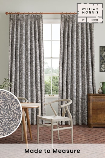 William Morris At Home Indigo Blue Willow Made to Measure Curtains (484256) | £109