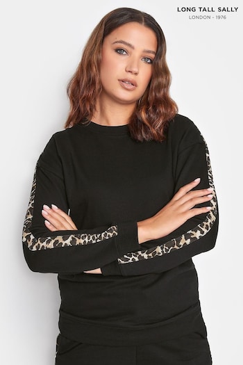 Long Tall Sally Black Animal Stripe Sweatshirt (484293) | £27