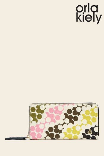 Orla Kiely Natural Forget Me Not City Wallet (484642) | £105