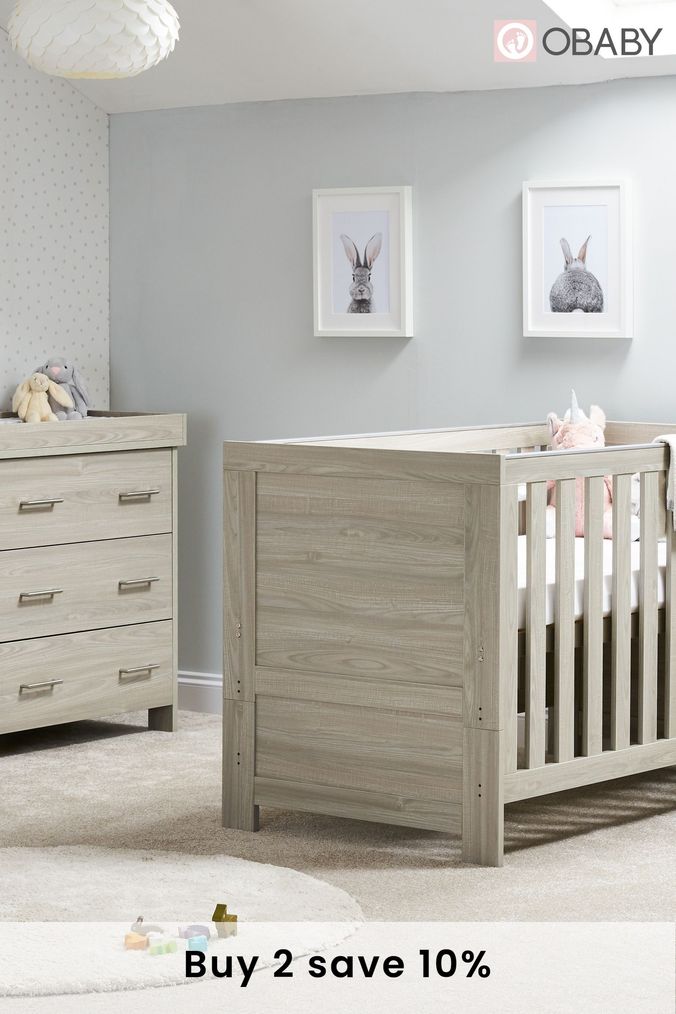 Oak sale effect cot