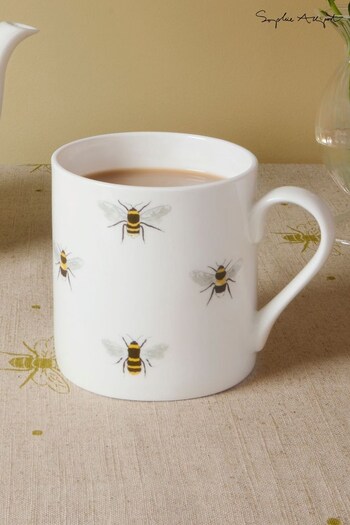 Sophie Allport White Bees Mug (485418) | £14