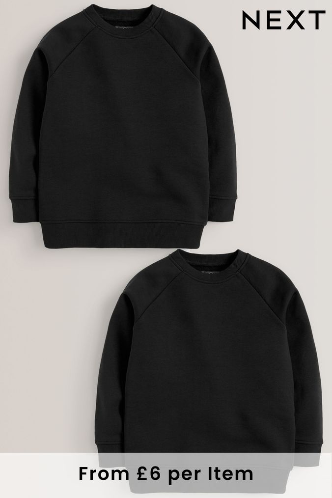 Boys black top crew neck sweater
