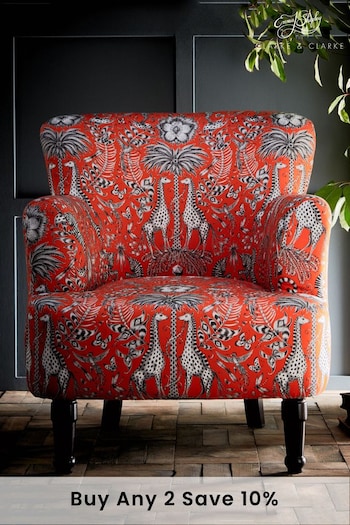 Emma Shipley Red Kruger Flame Dalston Chair (486643) | £750
