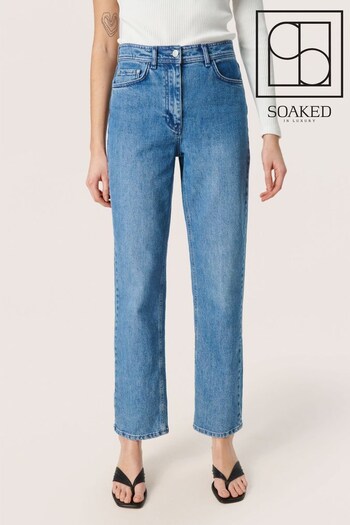 Soaked in Luxury Blue Margot Regular Fit Ankle Length skinny Jeans (486920) | £90