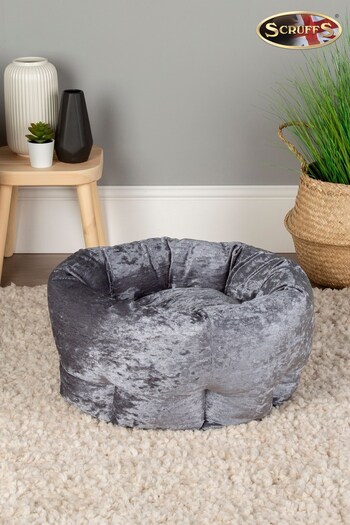 Scruffs® Grey Velvet Pet Bed (487217) | £47