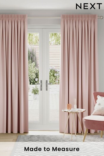 Dusky Pink Cotton Made To Measure Curtains (487788) | £52