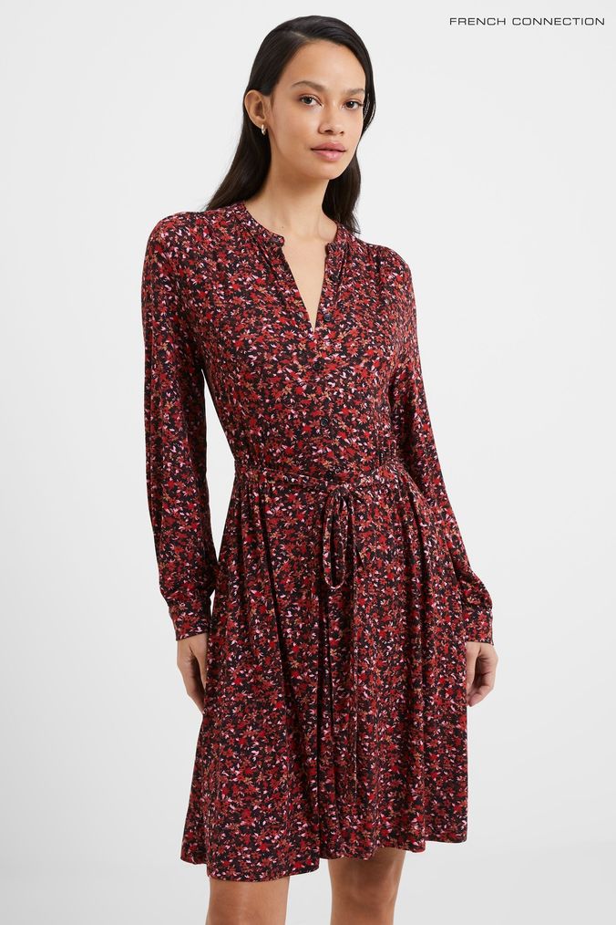 French connection 2025 black floral dress