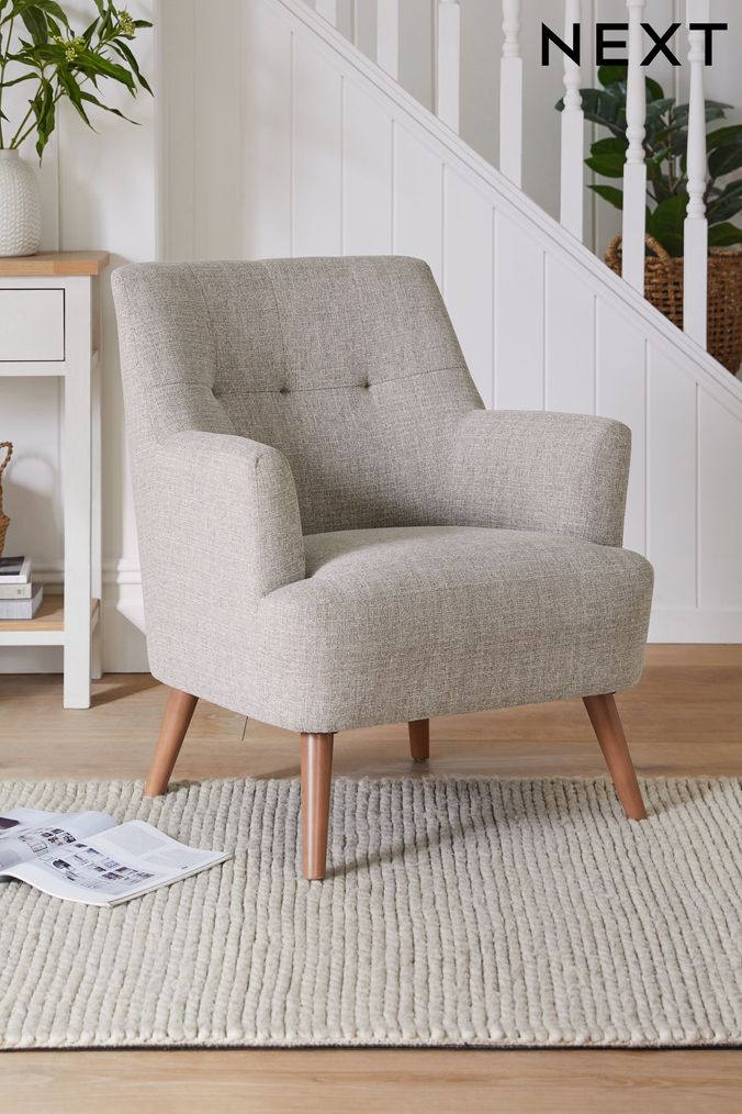 Light gray online accent chair
