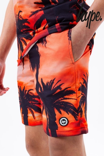 Hype. Orange Sunset Palm Swim Women Shorts (488279) | £25 - £30