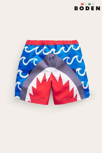 Boden Blue Shark Swim Shorts (488665) | £19 - £21