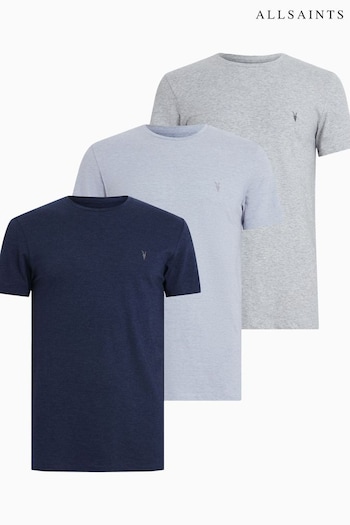 AllSaints Grey Tonic Crew T-Shirt 3 Packs (488843) | £89