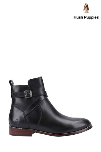 Hush Puppies Cassidy Black FitFlop Boots (488877) | £100