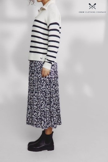 Crew Clothing Pleated Floral Skirt (489141) | £65