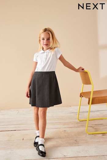 Grey 2-In-1 Short Sleeve School Pinafore Dress (3-14yrs) (489230) | £9 - £13