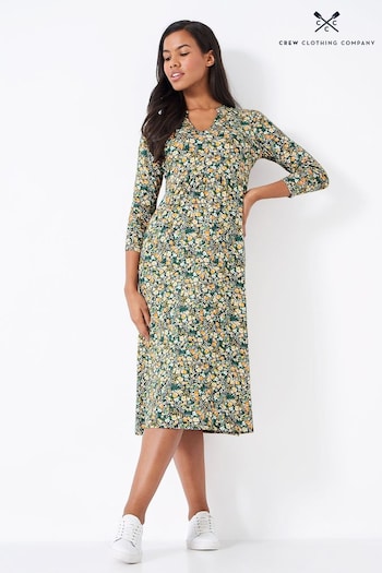 Crew Clothing Company Floral Emi Jersey Dress (489373) | £69