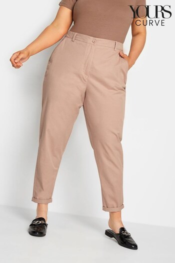 Yours Curve Pink Full Length Chino Trousers (489437) | £27