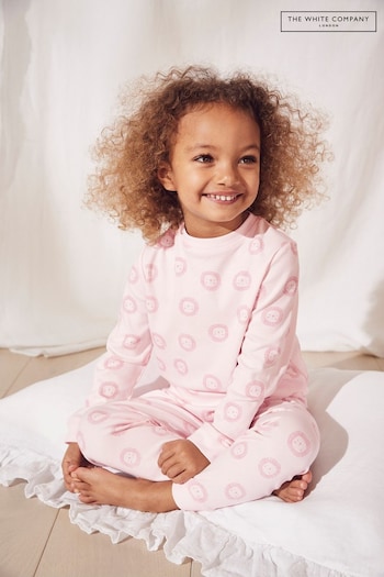 The White Company Pink Lion Print Pyjamas (490355) | £18 - £20
