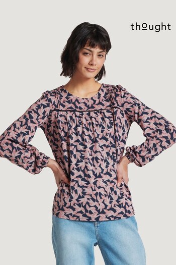 Thought Blue Thackery Lenzing™ EcoVero™ Printed Top (490394) | £50